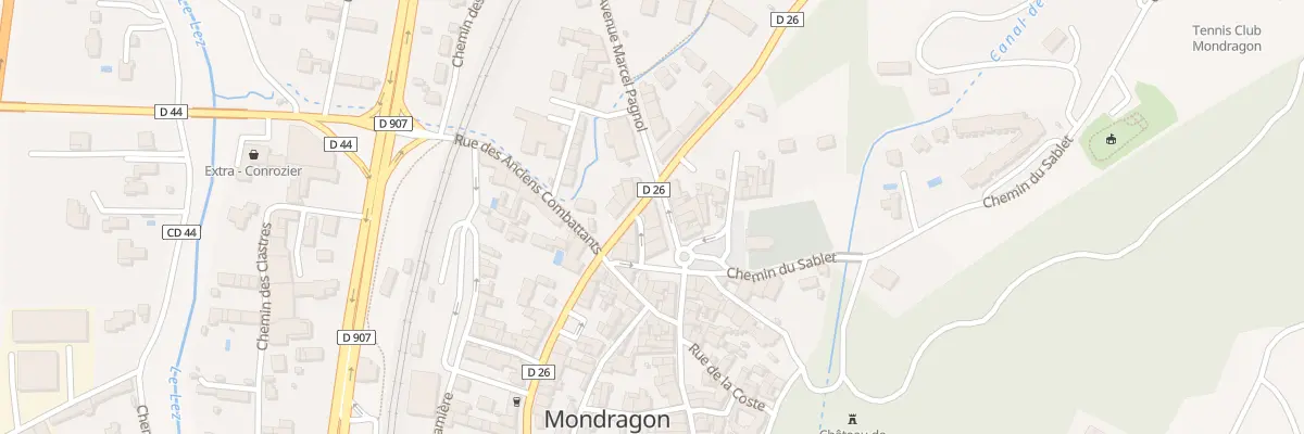 Plan du 22 Rue de la Paix à Mondragon