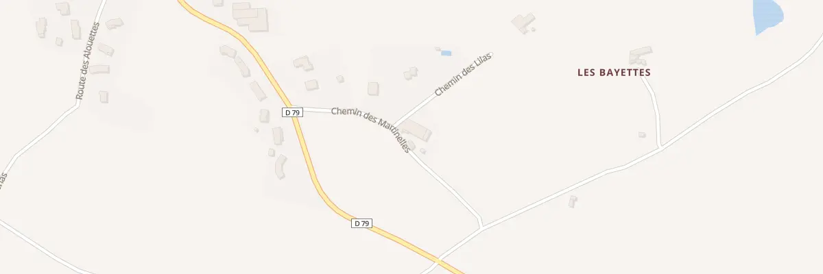 Plan du 5073 Les Martinelles à Bessey