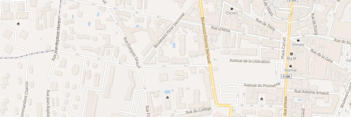 Plan du 92 Rue Montesquieu à Villefranche-sur-Saône