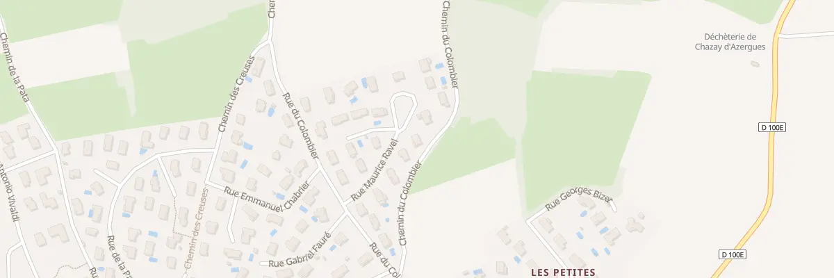 Plan du 10 Rue Maurice Ravel à Chazay-d’Azergues