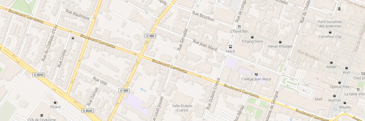 Plan du 40 Bd Gambetta à Charleville-Mézières