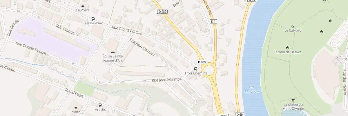 Plan du 5 Rue Albert Poulain à Charleville-Mézières