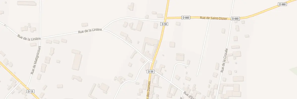 Plan du 2 Rue de la Liniere à Larzicourt