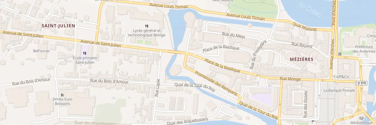 Plan du 22 Prom des Remparts à Charleville-Mézières