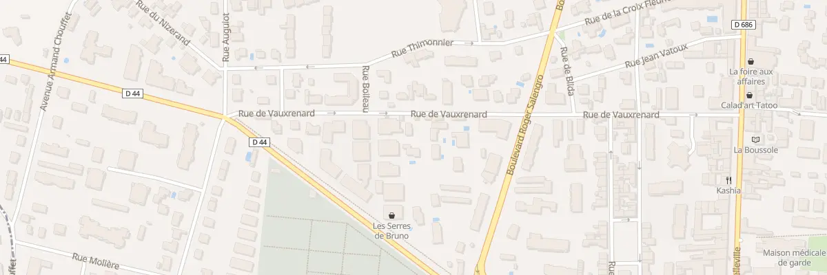 Plan du 387 Rue de Vauxrenard à Villefranche-sur-Saône