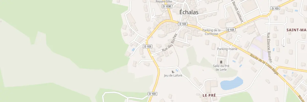 Plan du 21 Rte de Trèves à Échalas