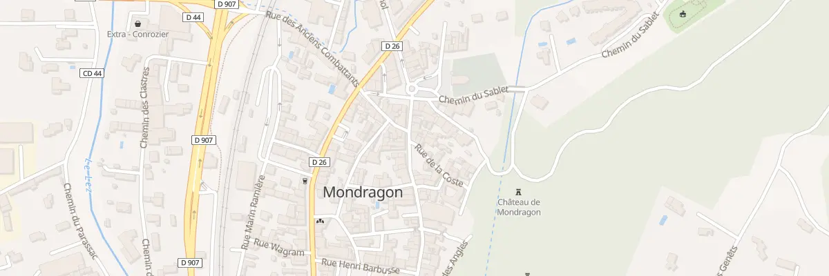 Plan du 5 Rue de la Coste à Mondragon