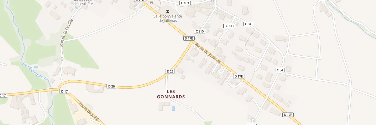 Plan du 360 Rte du Gamay à Juliénas