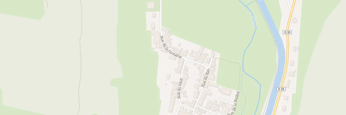 Plan du 1 Rue de la Fontaine à Veuvey-sur-Ouche
