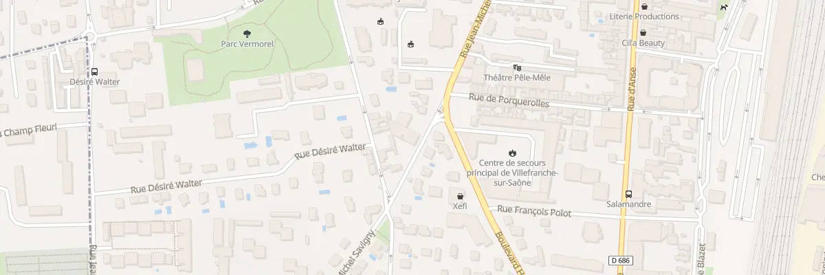 Plan du 284 Rue Jean-Michel Savigny à Villefranche-sur-Saône