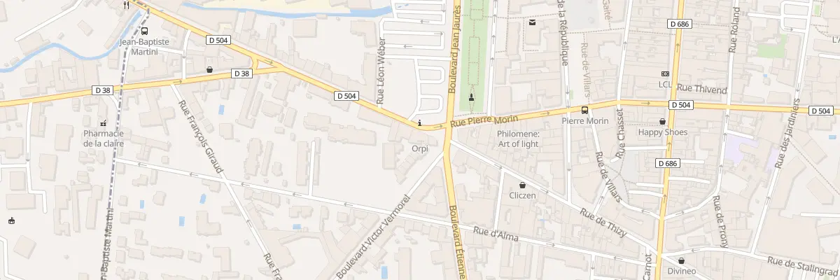 Plan du 293 Rue de Thizy à Villefranche-sur-Saône