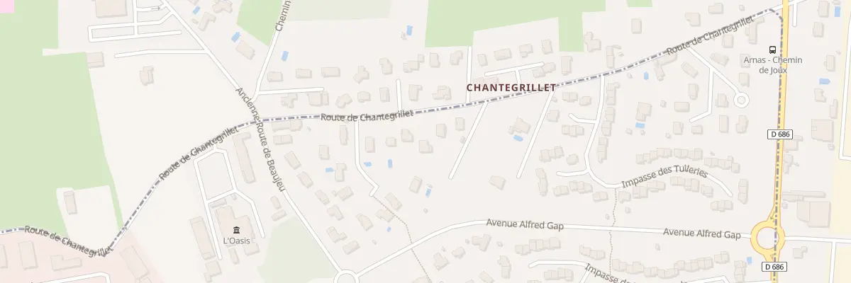 Plan du 786 Che de Chantegrillet à Gleizé