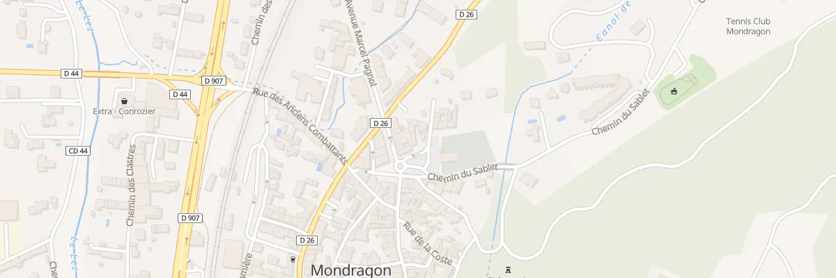 Plan du 89 Pl de la Paix à Mondragon