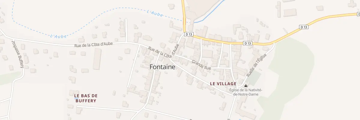 Plan du 16 Grande Rue à Fontaine