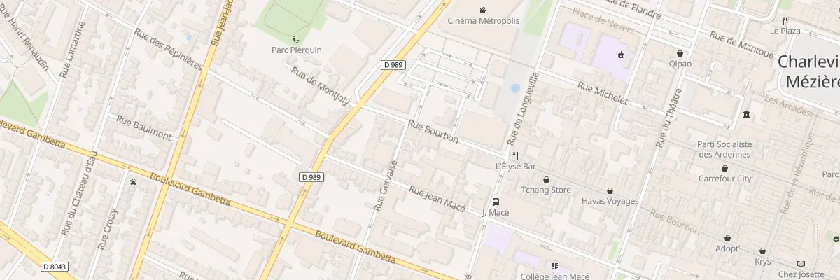 Plan du 95 Rue Bourbon à Charleville-Mézières