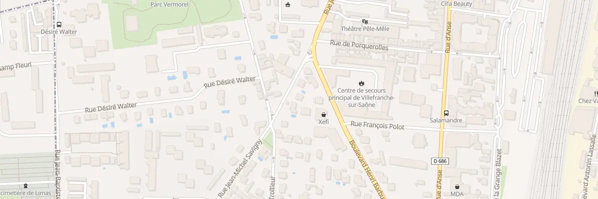Plan du 337 Rue Jean-Michel Savigny à Villefranche-sur-Saône