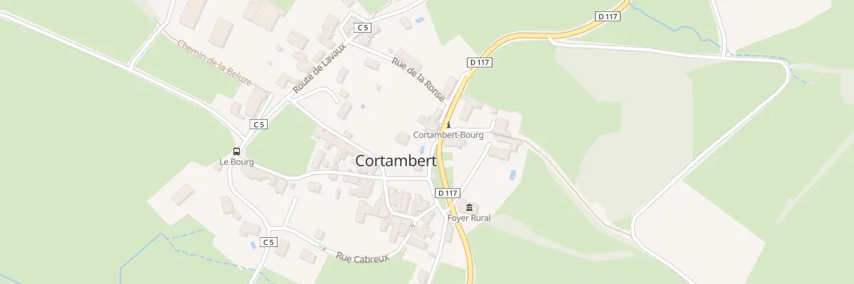 Plan du 66 Rte de la Percee à Cortambert