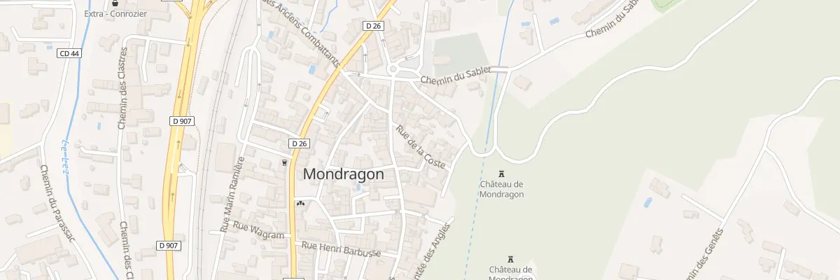 Plan du 39 Rue de la Coste à Mondragon