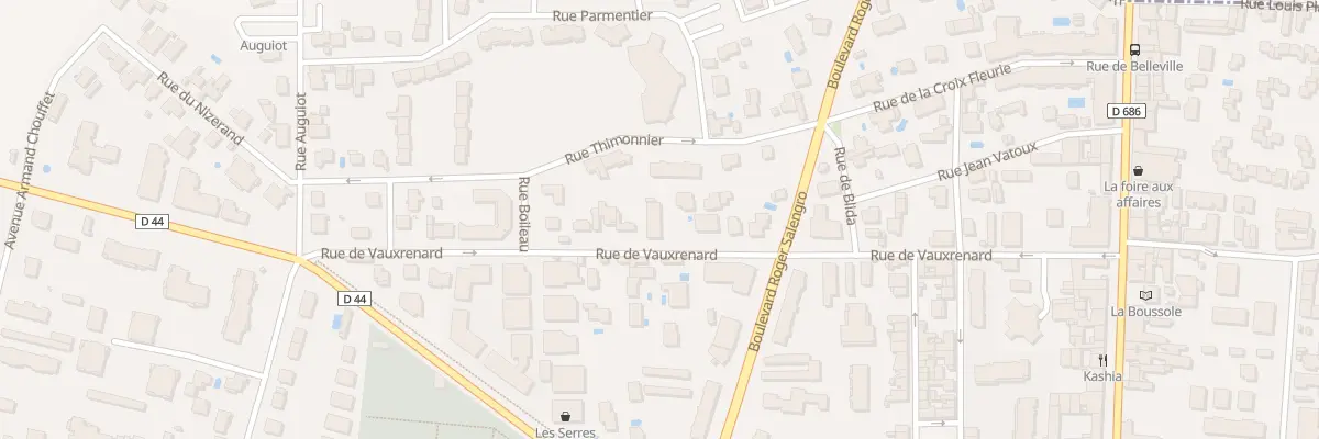 Plan du 332 Rue de Vauxrenard à Villefranche-sur-Saône
