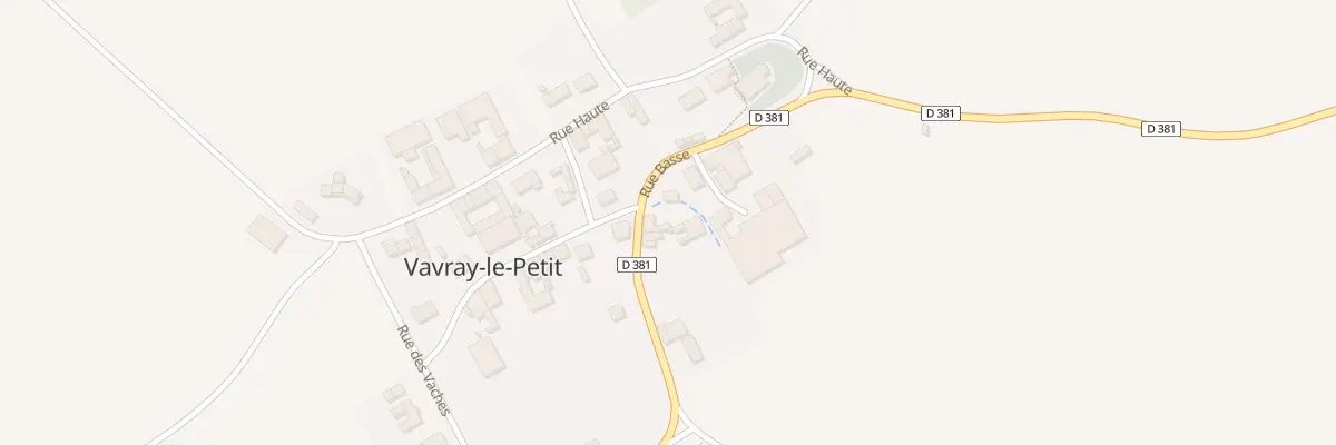 Plan du 2 Rue Basse à Vavray-le-Petit