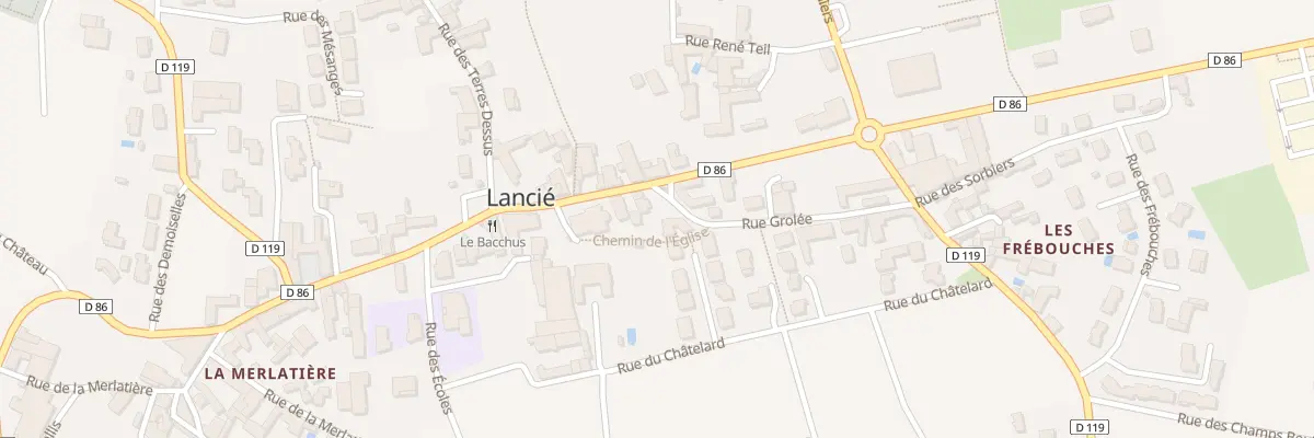 Plan du 180 Rue Grolée à Lancié