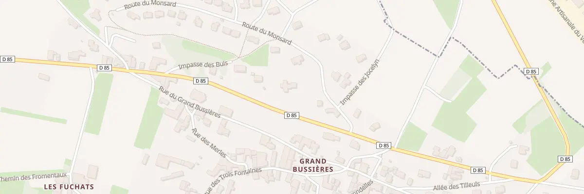 Plan du 105 Rte du Monsard à Bussières