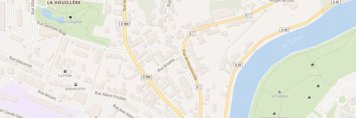 Plan du 1 Rue Kinable à Charleville-Mézières