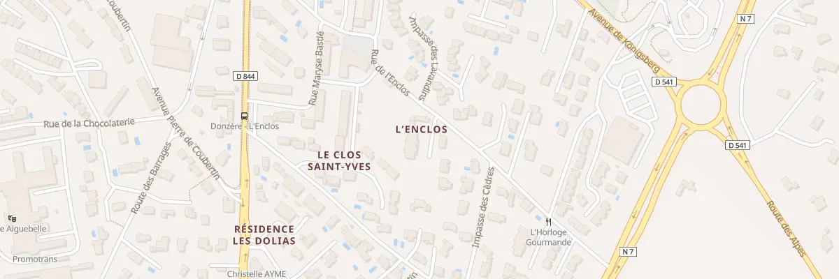 Plan du 2B Rue de l’Enclos à Donzère