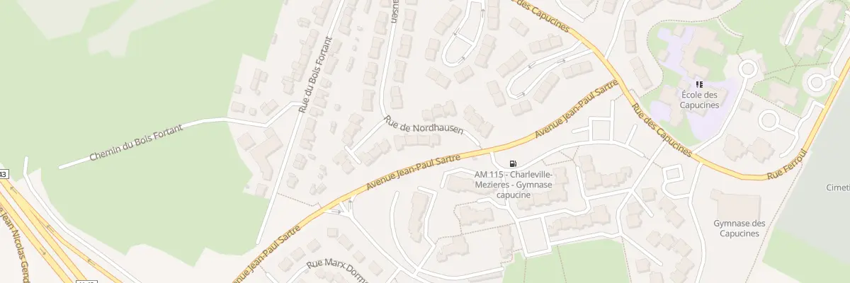 Plan du 42 Rue de Nordhausen à Charleville-Mézières