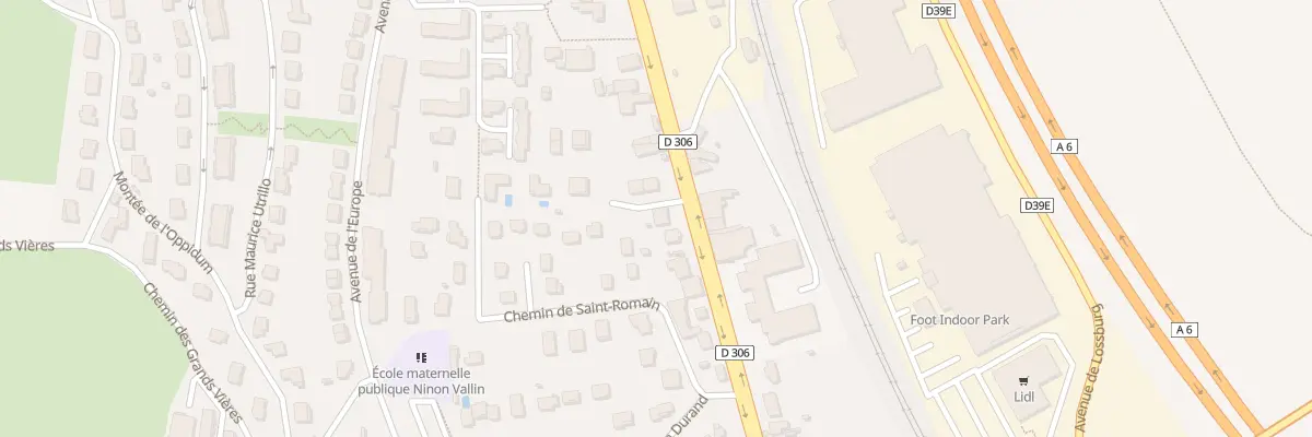 Plan du 713 Rte de Villefranche à Anse