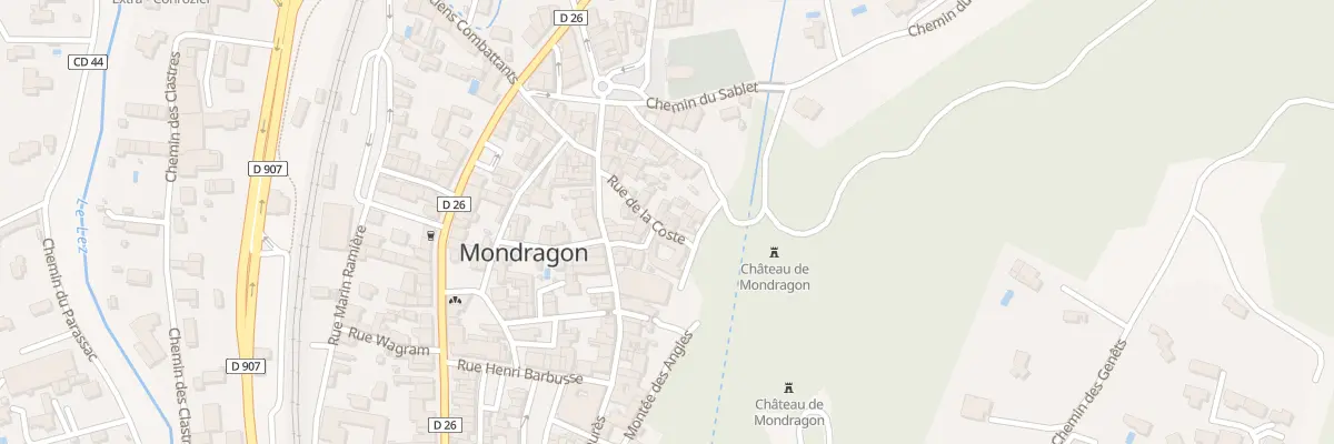 Plan du 67 Rue de la Coste à Mondragon