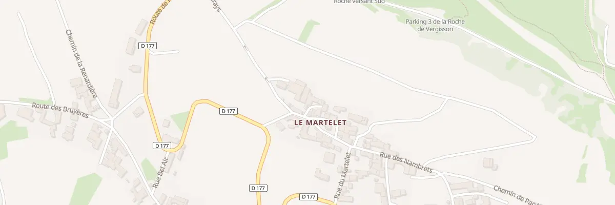 Plan du 5130 Le Martelet à Vergisson