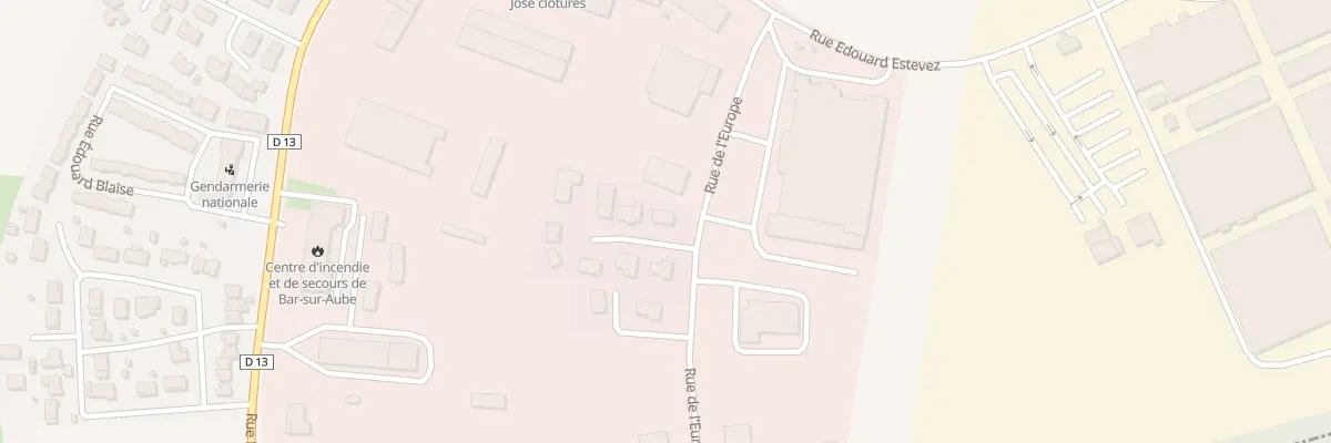 Plan du 1 All des Alouettes à Bar-sur-Aube