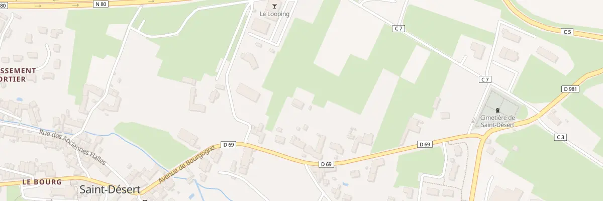 Plan du 22 Av de Bourgogne à Saint-Désert