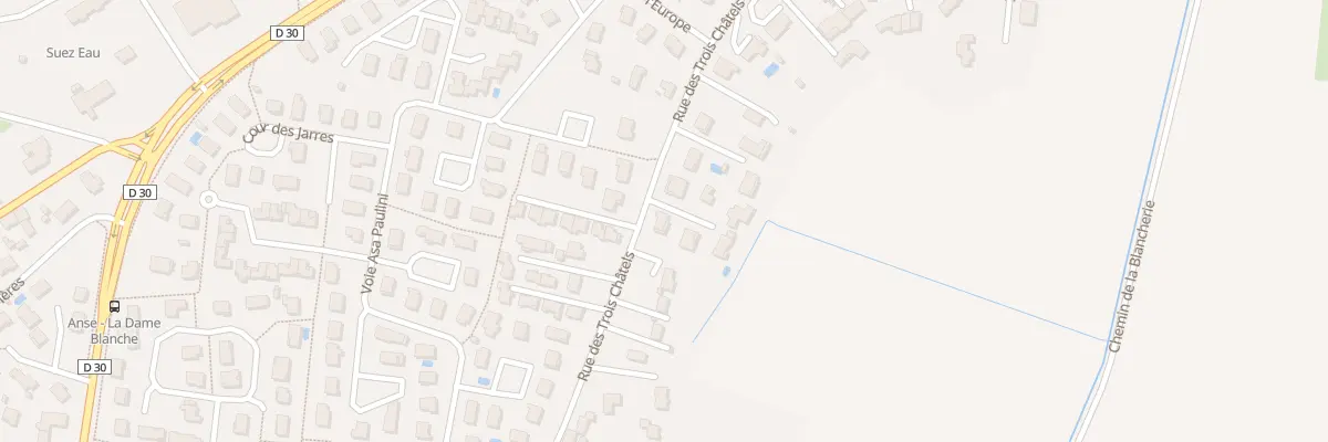 Plan du 627 Rue des Trois Châtels à Anse
