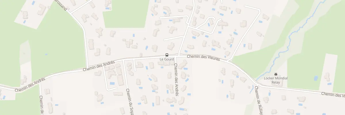 Plan du 258 Che des Andres à Brindas