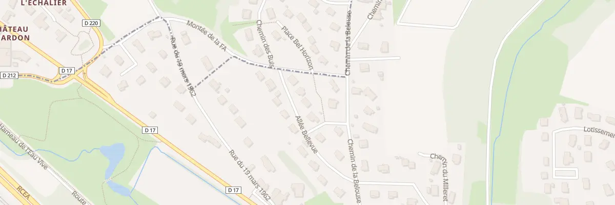 Plan du 166 All Bellevue à La Roche-Vineuse