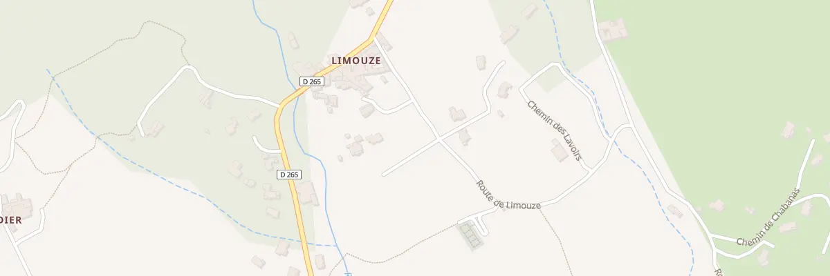 Plan du 144 Rte de Limouze à Rompon
