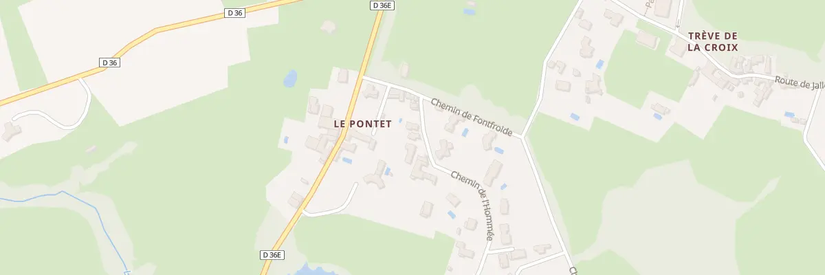 Plan du 118 Che de l’Hommée à Orliénas
