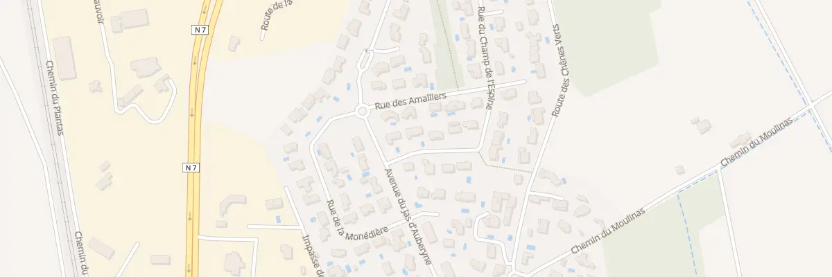 Plan du 4 Rue du Champ de l Espine à Donzère