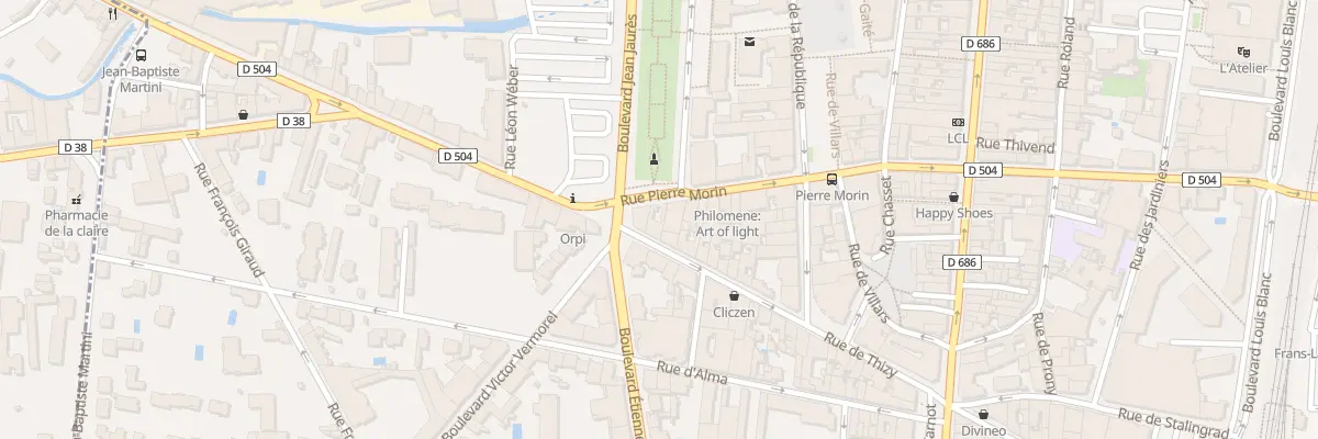 Plan du 244 Rue de Thizy à Villefranche-sur-Saône