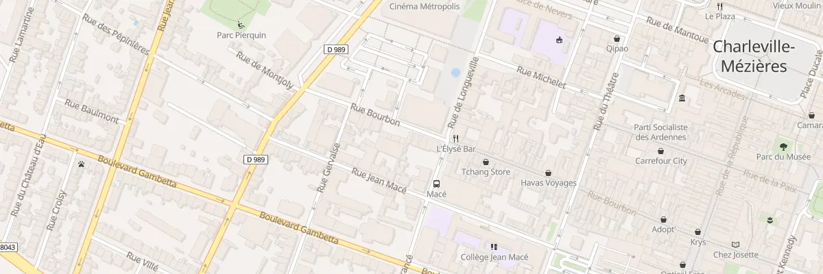 Plan du 85 Rue Bourbon à Charleville-Mézières