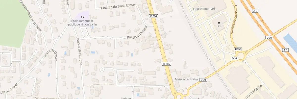 Plan du 477 Rte de Villefranche à Anse