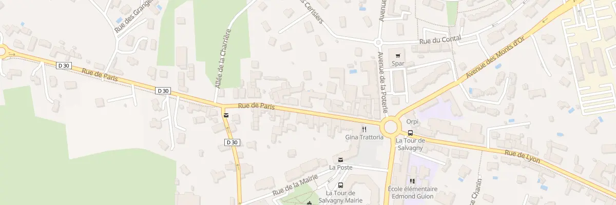 Plan du 22 Rue de Paris à La Tour-de-Salvagny
