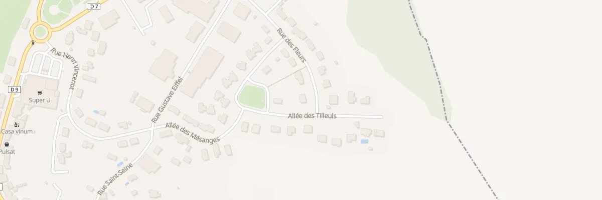 Plan du 3 All des Tilleuls à Sombernon