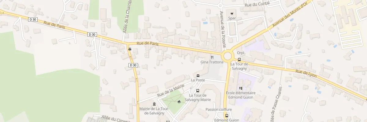 Plan du 13 Rue de Paris à La Tour-de-Salvagny