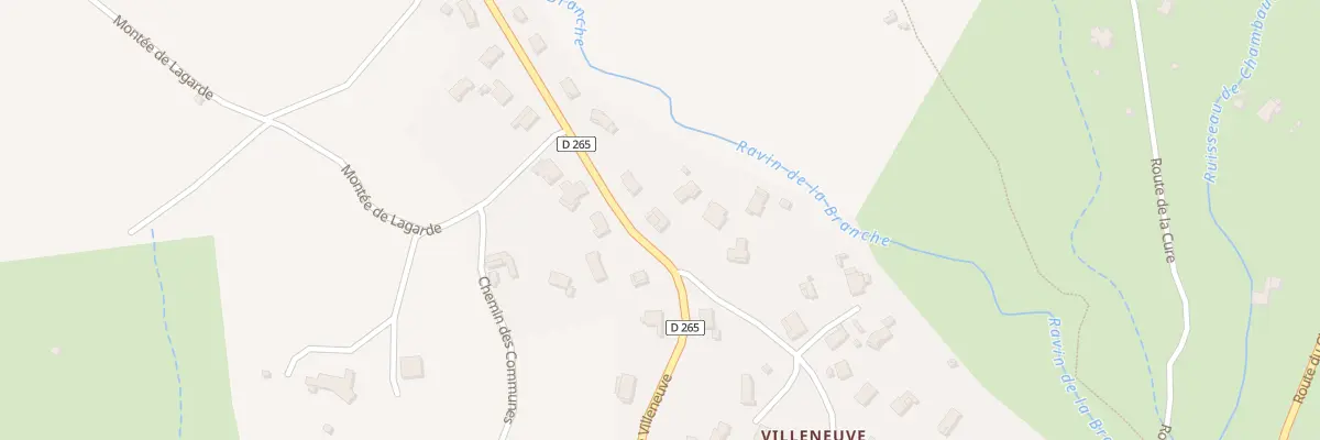 Plan du 890 Rte de Villeneuve à Rompon