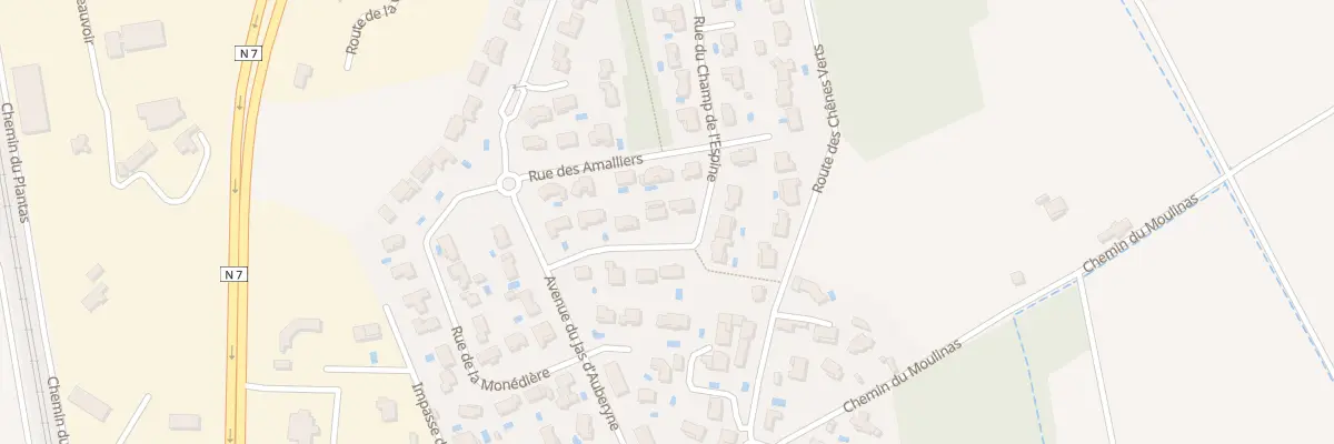 Plan du 8B Rue du Champ de l Espine à Donzère