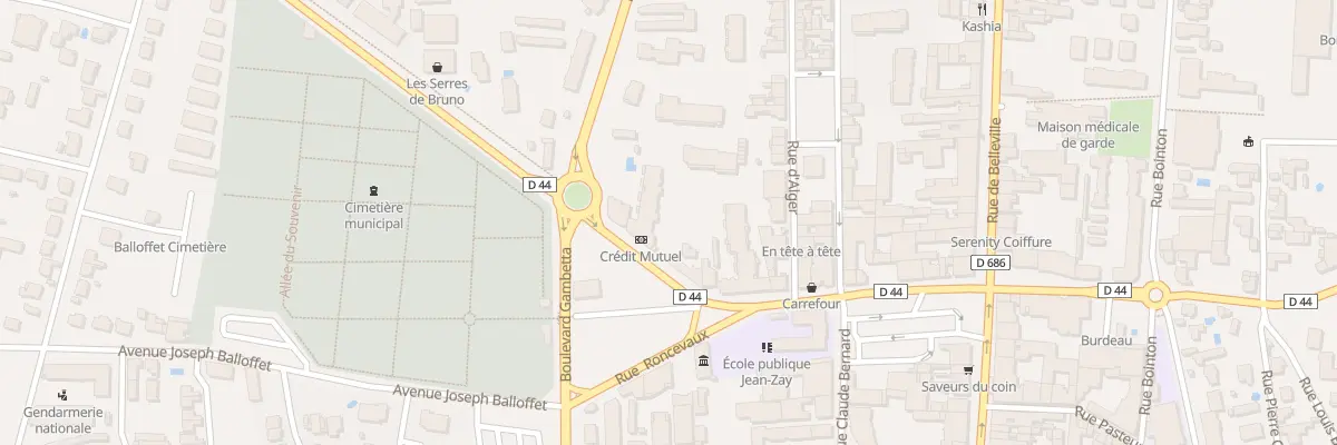 Plan du 44 Bd Gal Leclerc à Villefranche-sur-Saône
