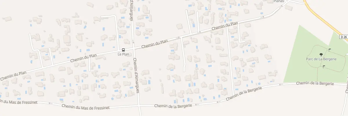Plan du 44 Imp des Lauriers à Rochefort-du-Gard